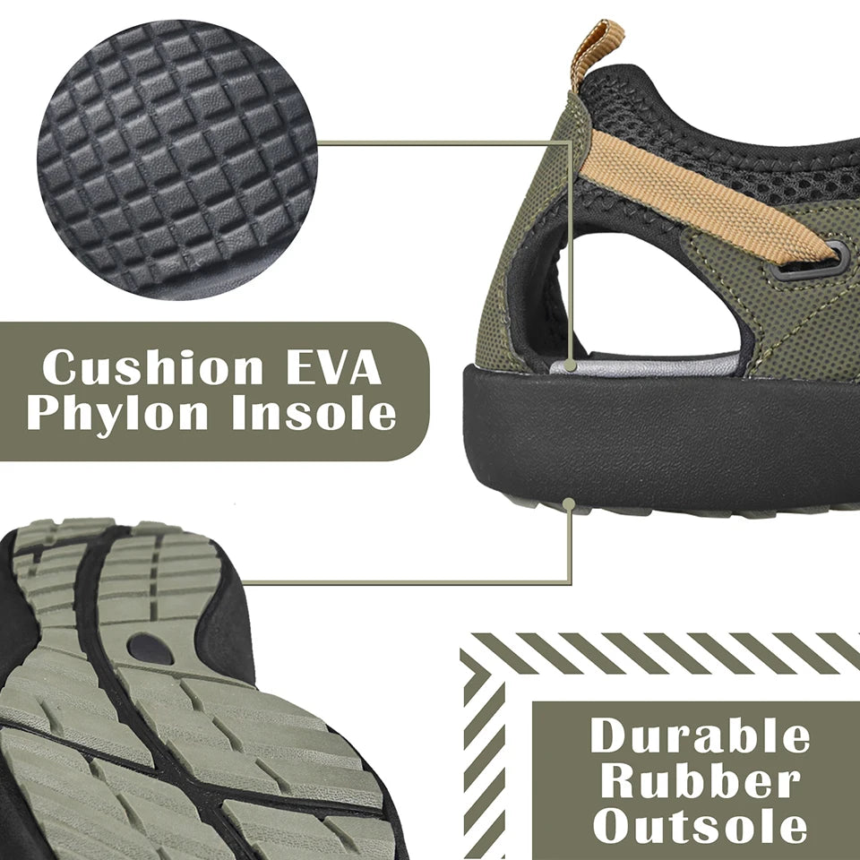 GRITION Men's Fashion Sandals – 2021 Beach Trekking Shoes - Image 4