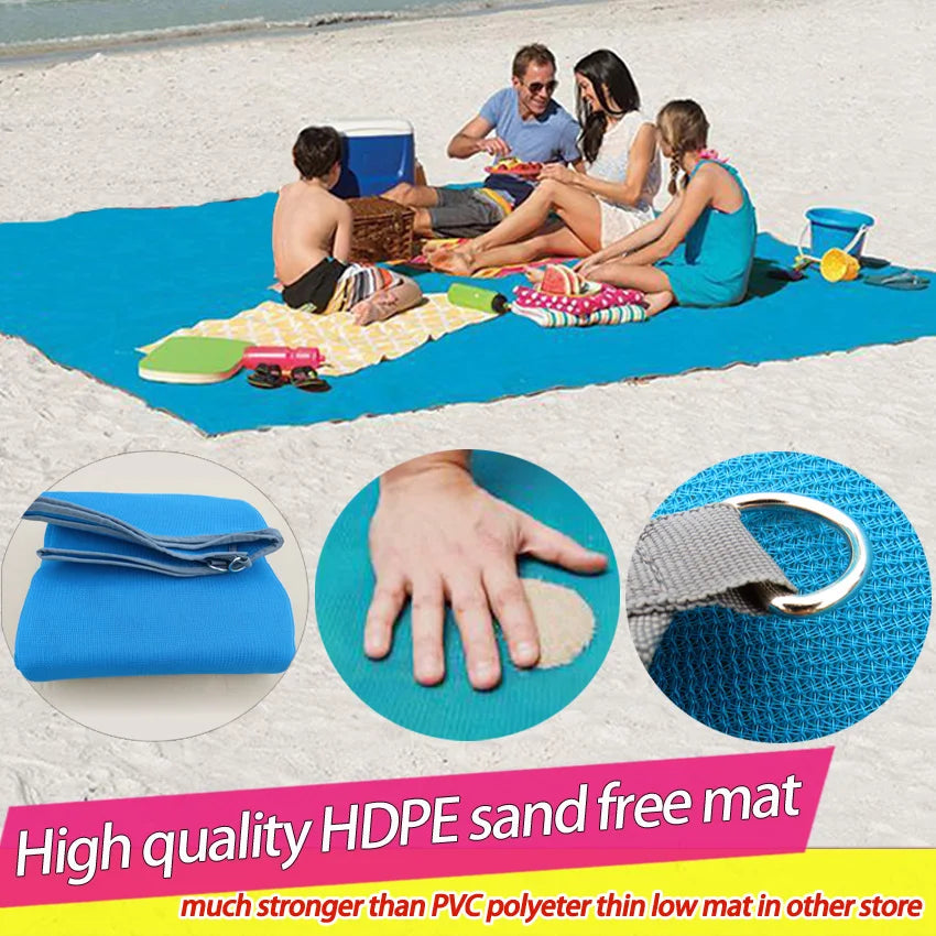 Lohascamping Large Sand-Free Beach Mat – Perfect for Outdoor Adventures - Image 2