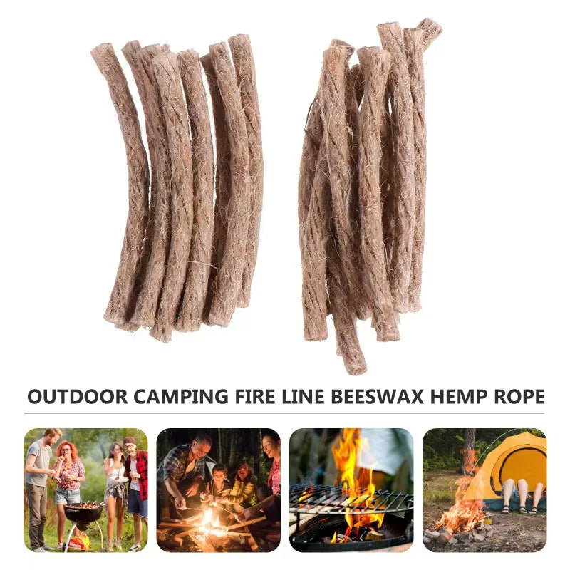 Outdoor Survival Wick Hemp Cord – Essential Camping Fire Starters - Image 4