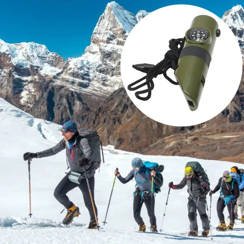 Jungle Survival Multi-Tool – Whistle, Compass, Mirror & More for Adventurers - Image 6