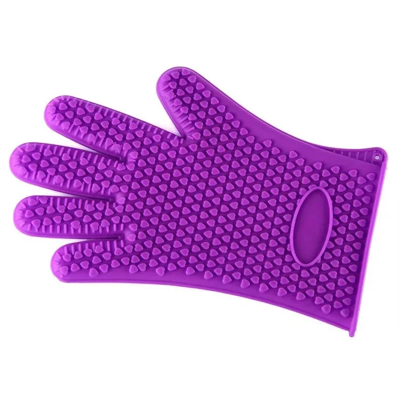 BBQ Silicone Grilling Gloves – Heat Resistant Cooking and Baking Mitts - Image 8