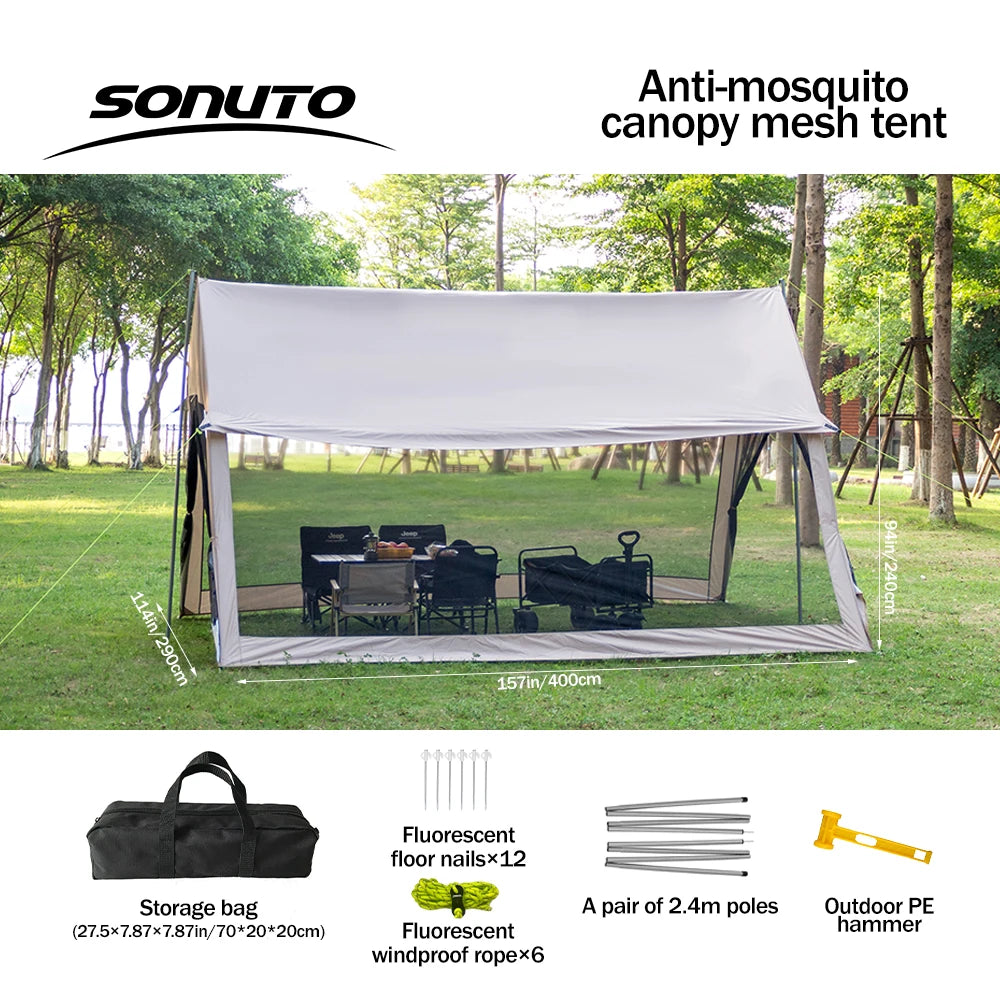 210D Outdoor Family Tent – Spacious, Portable, and Protective Shelter - Image 8