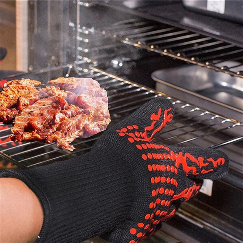 Flame Retardant Non-slip BBQ & Oven Gloves – Extreme Heat Resistance - Image 4
