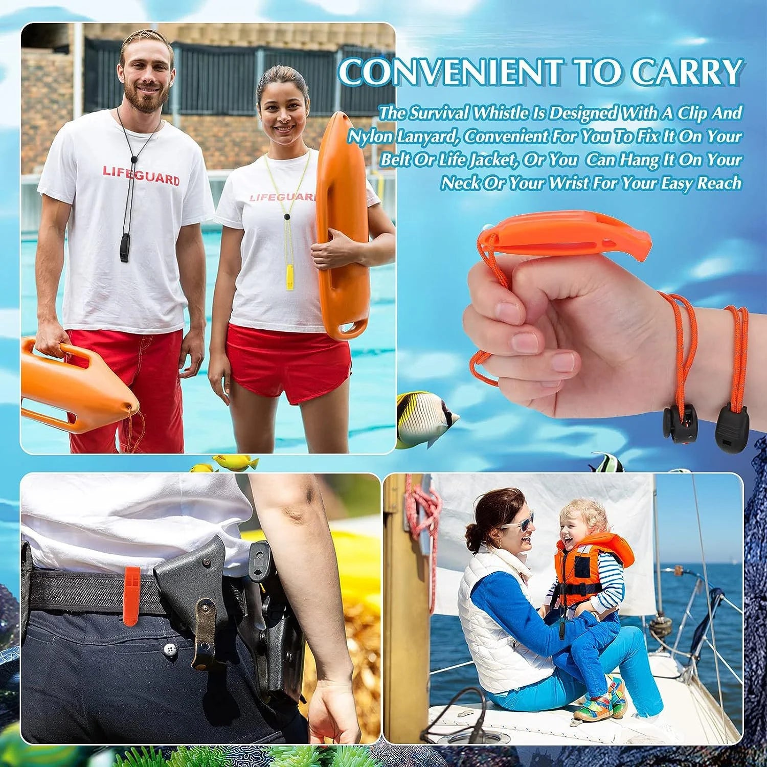 1PC Emergency Whistles with Lanyard – Safety Gear for Outdoor Adventures - Image 4