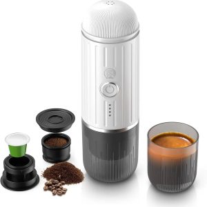 IKAPE Espresso Portable Coffee Machine – 2-in-1 Capsule Espresso Maker