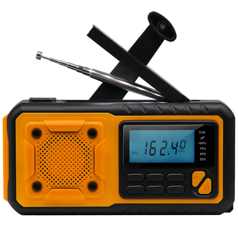 5000mAh/18500mWh Emergency Hand Crank Radio – Stay Prepared Anytime - Image 3