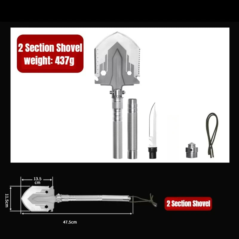 Outdoor Multifunctional Folding Shovel – Essential Survival Gear - Image 10