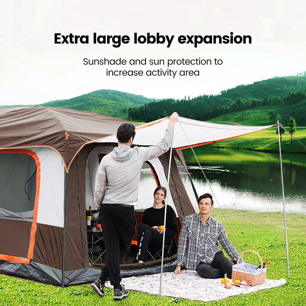 2025 Upgraded 4 Season Camping Tent – Ideal for 3-12 Person Family Adventures - Image 4