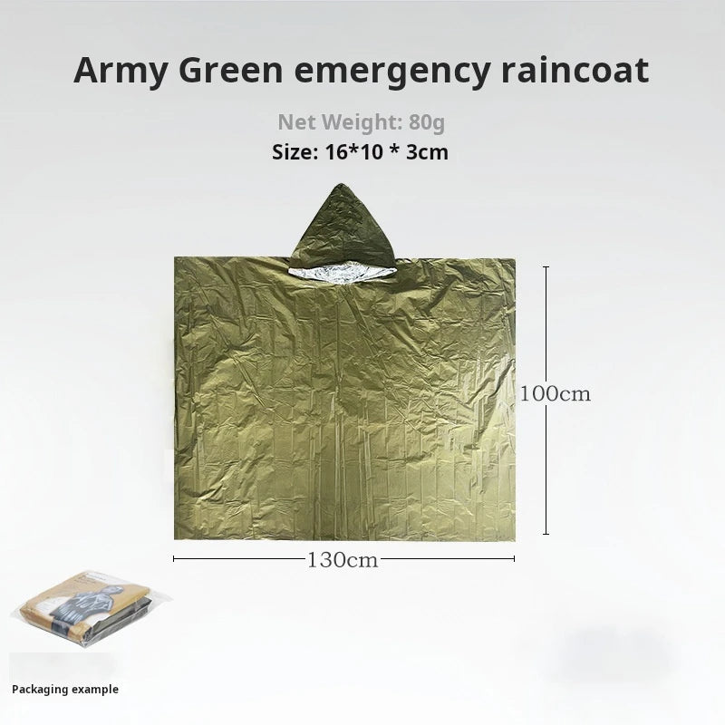 Emergency Rain Poncho Thermal Blanket – Essential Survival Gear - Image 7