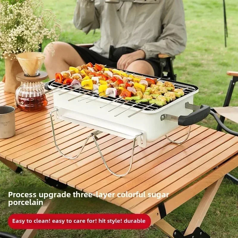 Charcoal Grill – Portable Outdoor BBQ for Camping and Picnics - Image 3