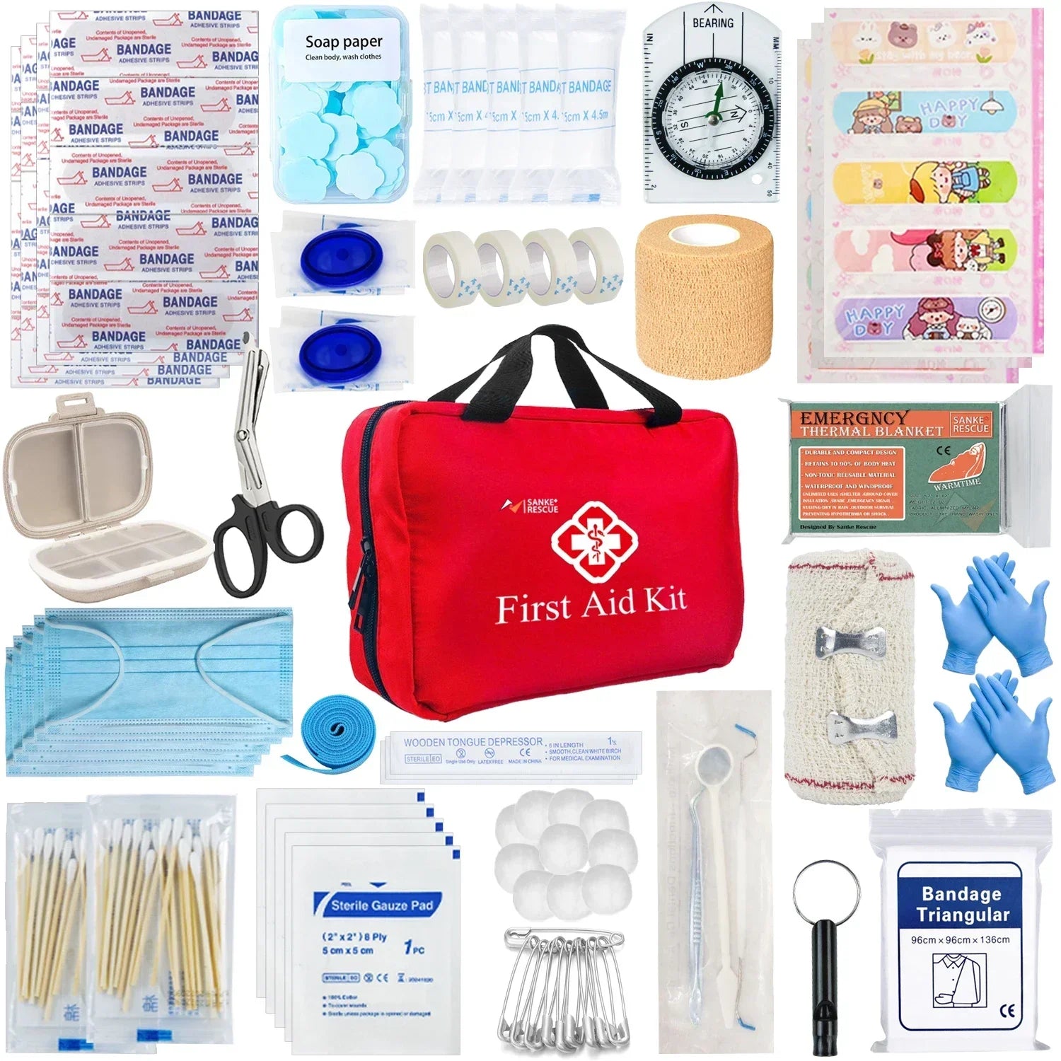 First Aid Kit 26-330 Piece All-Purpose Tactical Emergency Kit - Image 10