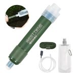 Outdoor Mini Filter Straw Set – TUP Carbon Fiber Water Purifier for Survival