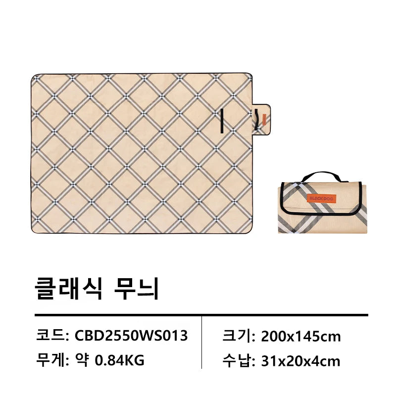 BLACKDOG Summer Picnic Mat – Waterproof & Foldable Beach Blanket - Image 8