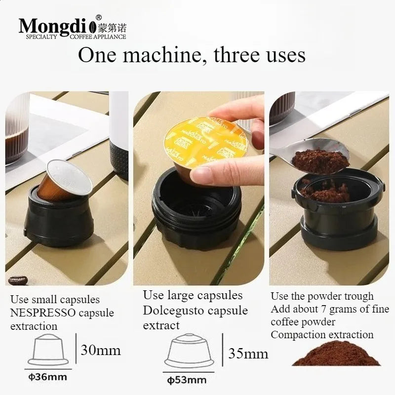 Mongdio Portable Coffee Capsules Maker – Perfect for Outdoor Adventures - Image 4