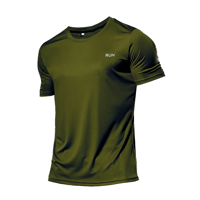 High Quality Polyester Men's Quick Dry Running T-Shirt – Perfect for Fitness and Training - Image 9