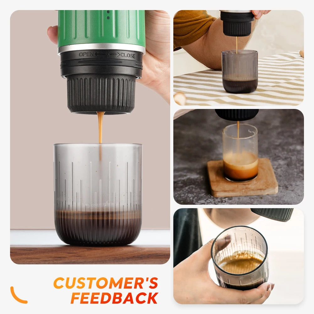 2 in 1 Capsule Powder Travel Coffee Maker – Portable Espresso Machine - Image 5