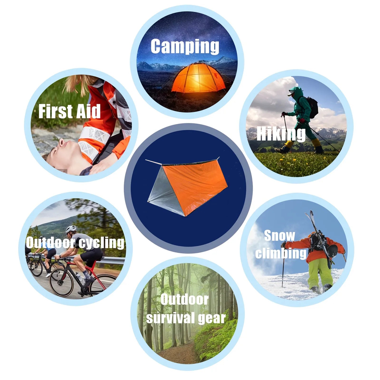 2 Person Emergency Shelter Bivy Survival Tent Kit – Essential Outdoor Gear - Image 5