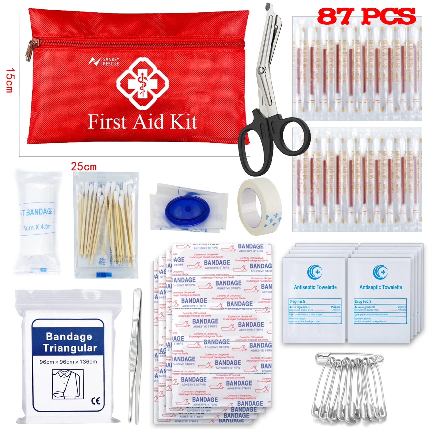 First Aid Kit 26-401 Piece Tactical Emergency Kit for Survival - Image 8