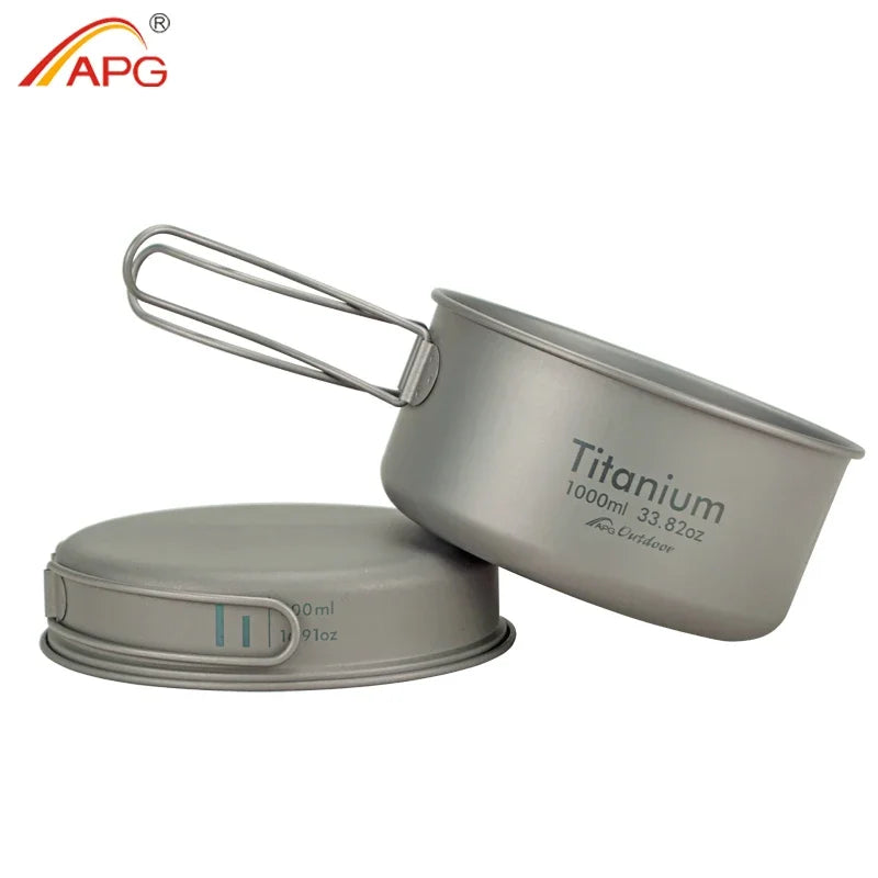 APG Ultralight Titanium Pan and Bowl Set – Perfect Cookware for Outdoor Enthusiasts