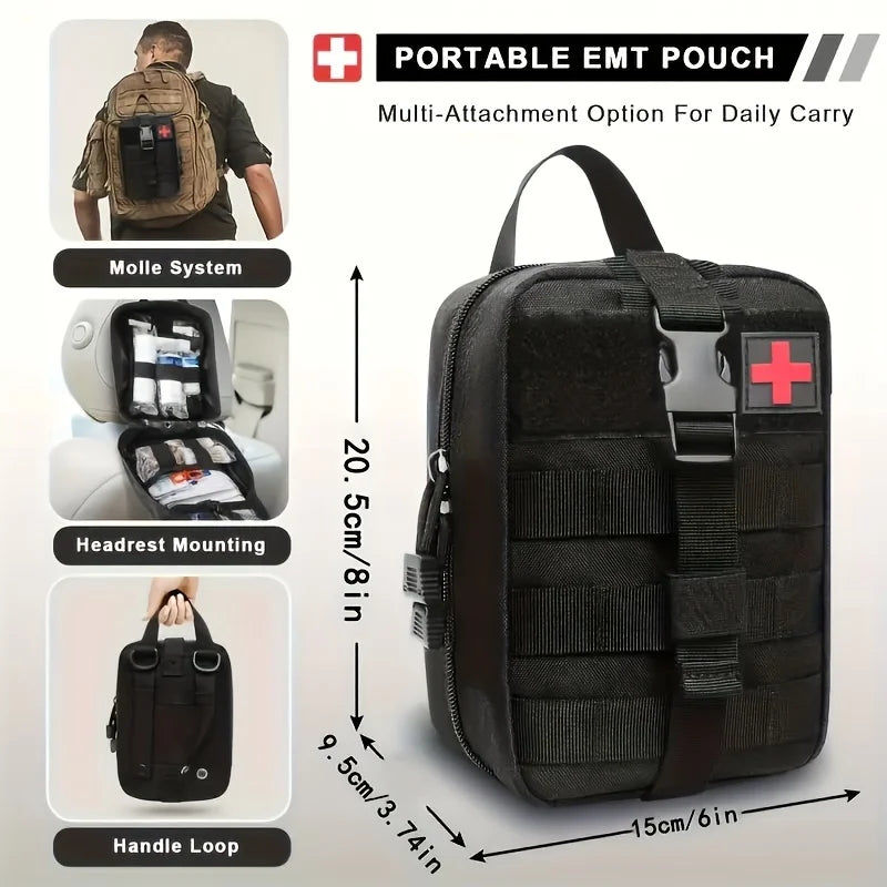 205 pcs Outdoor General Purpose First Aid Kit – Essential for Home and Travel - Image 2