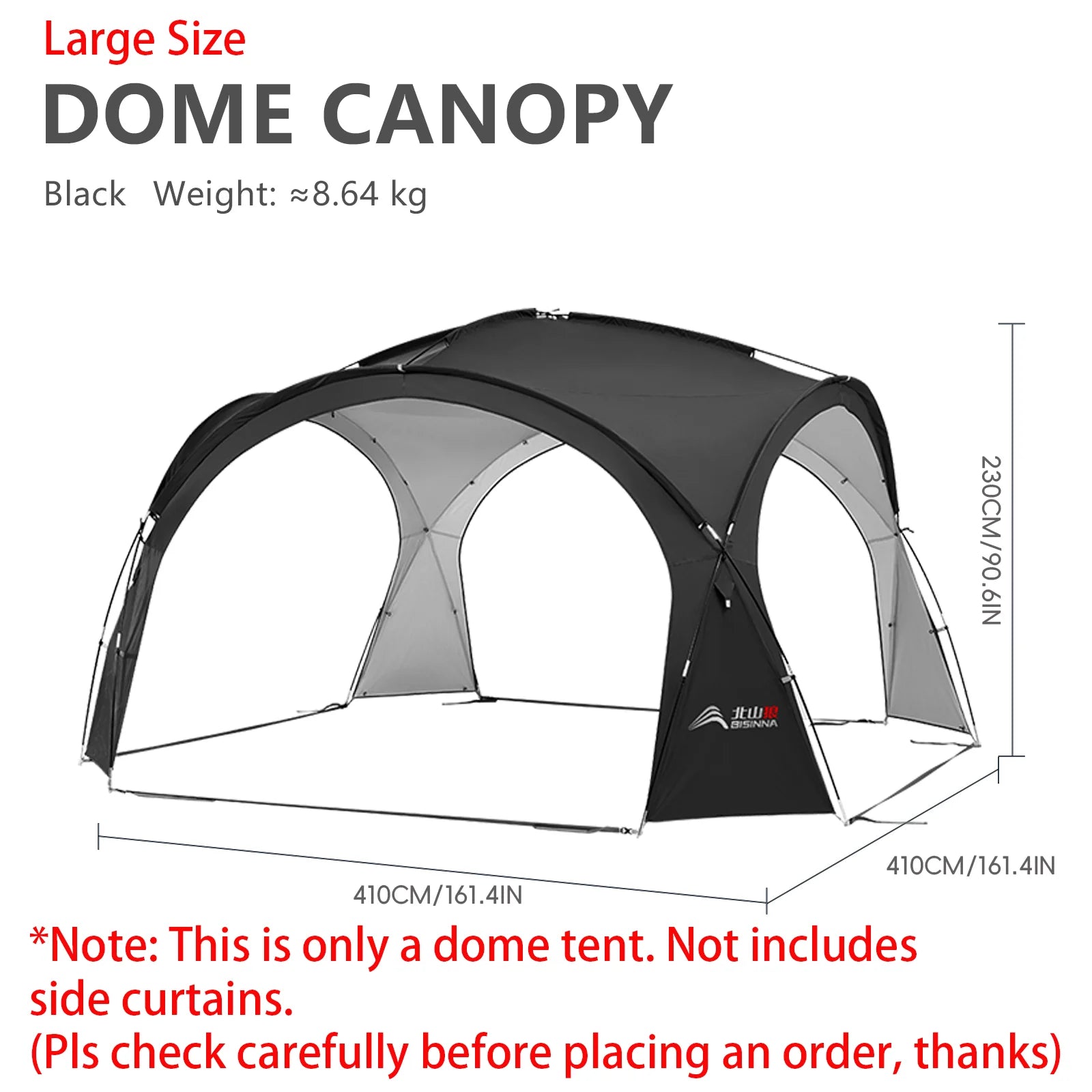 BISINNA Outdoor Camping Dome Tent – Luxury Canopy for Family Picnics - Image 11