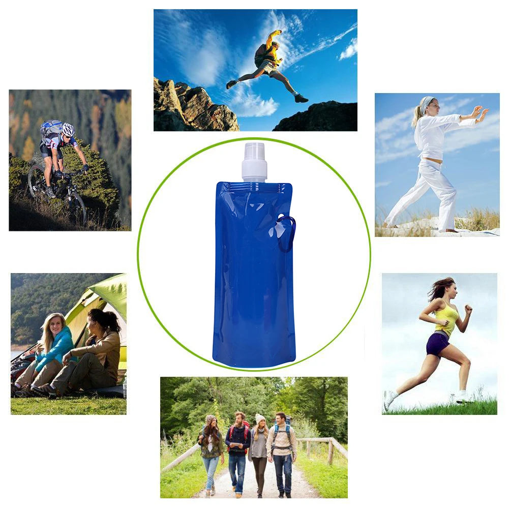 Collapsible Water Bottle Canteen – Perfect for Biking, Hiking & Travel - Image 4