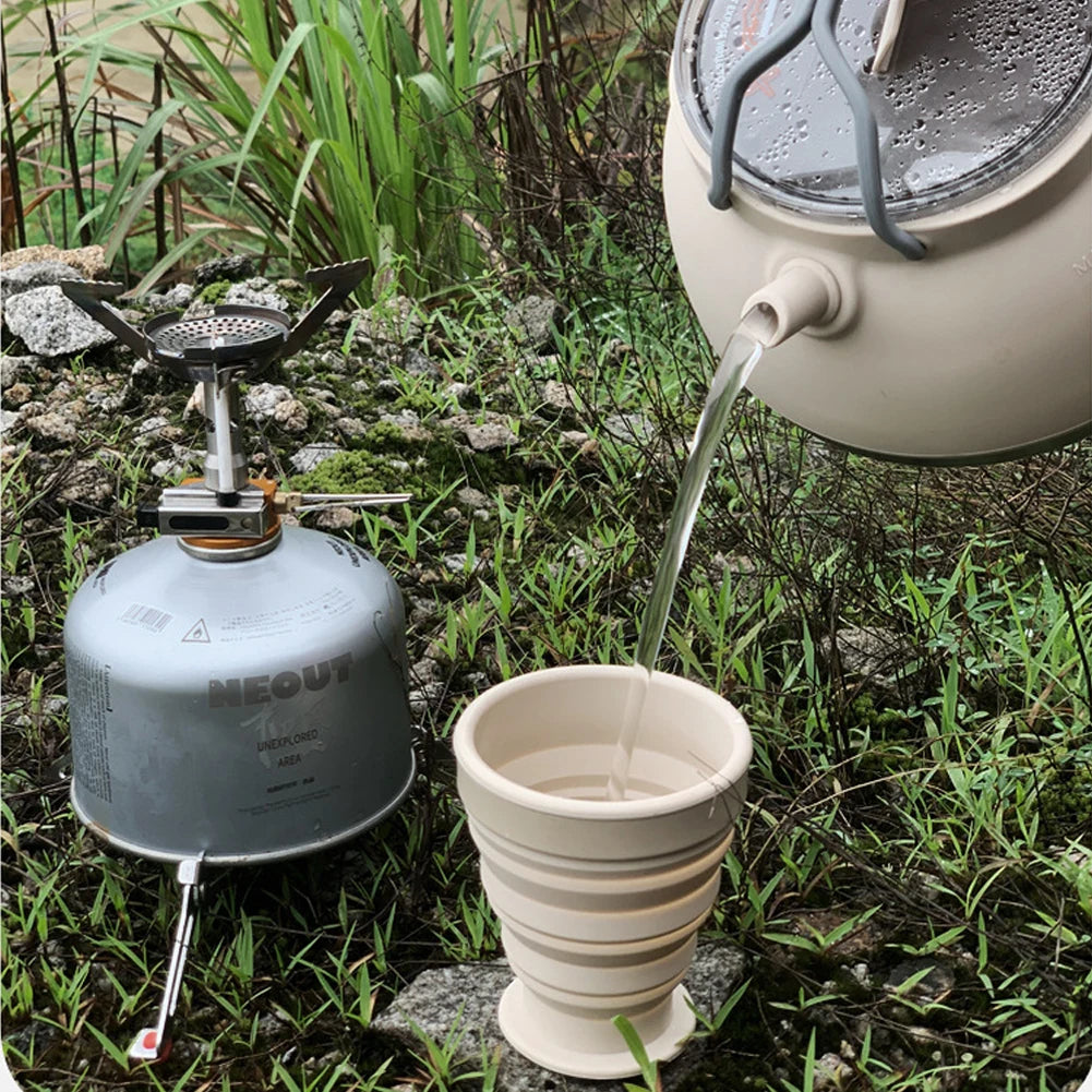 1.5L Outdoor Folding Silicone Kettle – Portable and Collapsible for Travel - Image 5