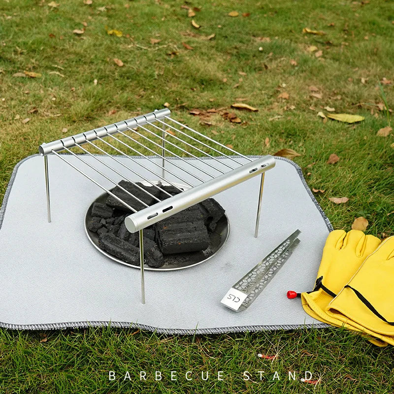 Portable Barbecue Grill – Stainless Steel Foldable Mini BBQ for Outdoor Cooking - Image 4