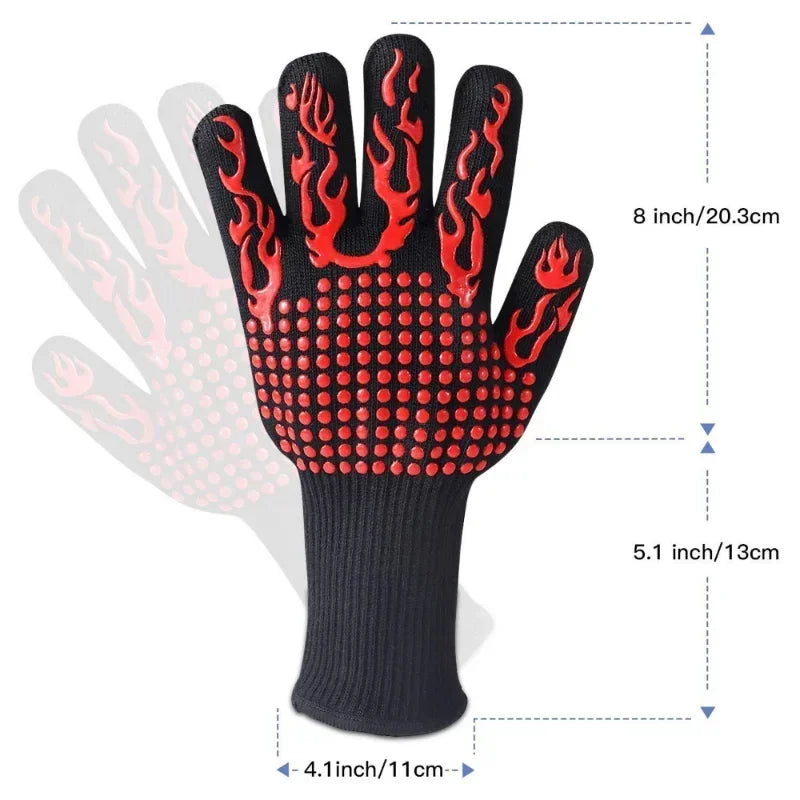 BBQ Microwave Oven Gloves – High Temperature Resistant Mitts for Cooking - Image 6