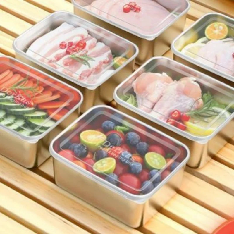 Durable Stainless Steel Food Storage Pan with Lid for Commercial Use - Image 5