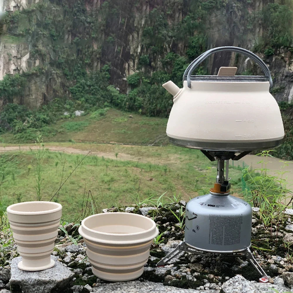 Portable Foldable Silicone Kettle for Outdoor Adventures - Image 3