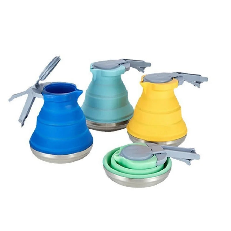Outdoor Portable Silicone Kettle – Foldable and Collapsible Design - Image 3