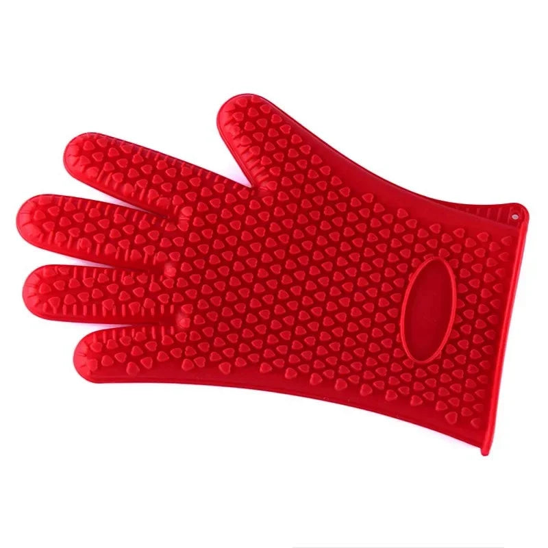 BBQ Silicone Grilling Gloves – Heat Resistant Cooking and Baking Mitts - Image 13