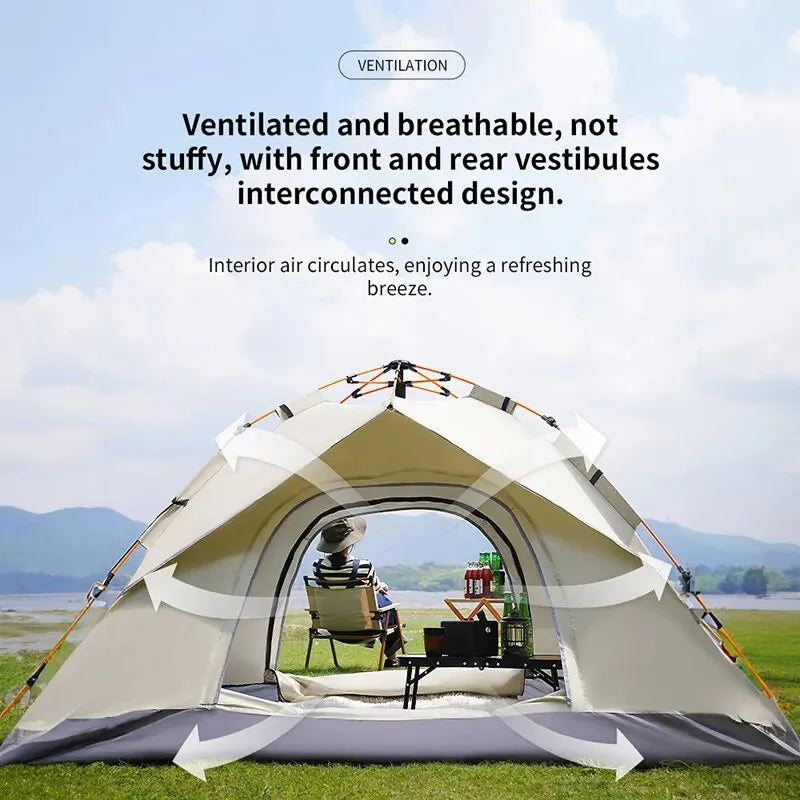 Outdoor Folding Tent – Quick Setup for 3-4 People, Perfect for Camping - Image 4
