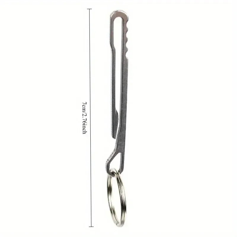 1PC EDC Outdoor Multifunction Tool – Stainless Steel Keychain and More - Image 2