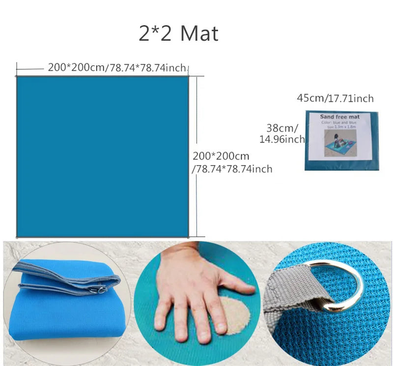 Lohascamping Large Sand-Free Beach Mat – Perfect for Outdoor Adventures - Image 8
