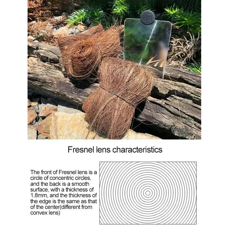 Magnifying Glass Card Fire Starter – Essential Outdoor Survival Tool - Image 7