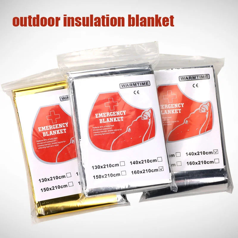 Outdoor Insulation Portable Foil Emergency Blanket – Essential Survival Gear