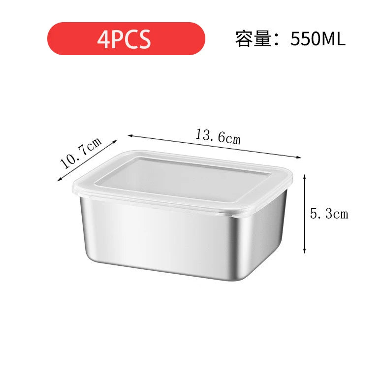 Durable Stainless Steel Food Storage Pan with Lid for Commercial Use - Image 6
