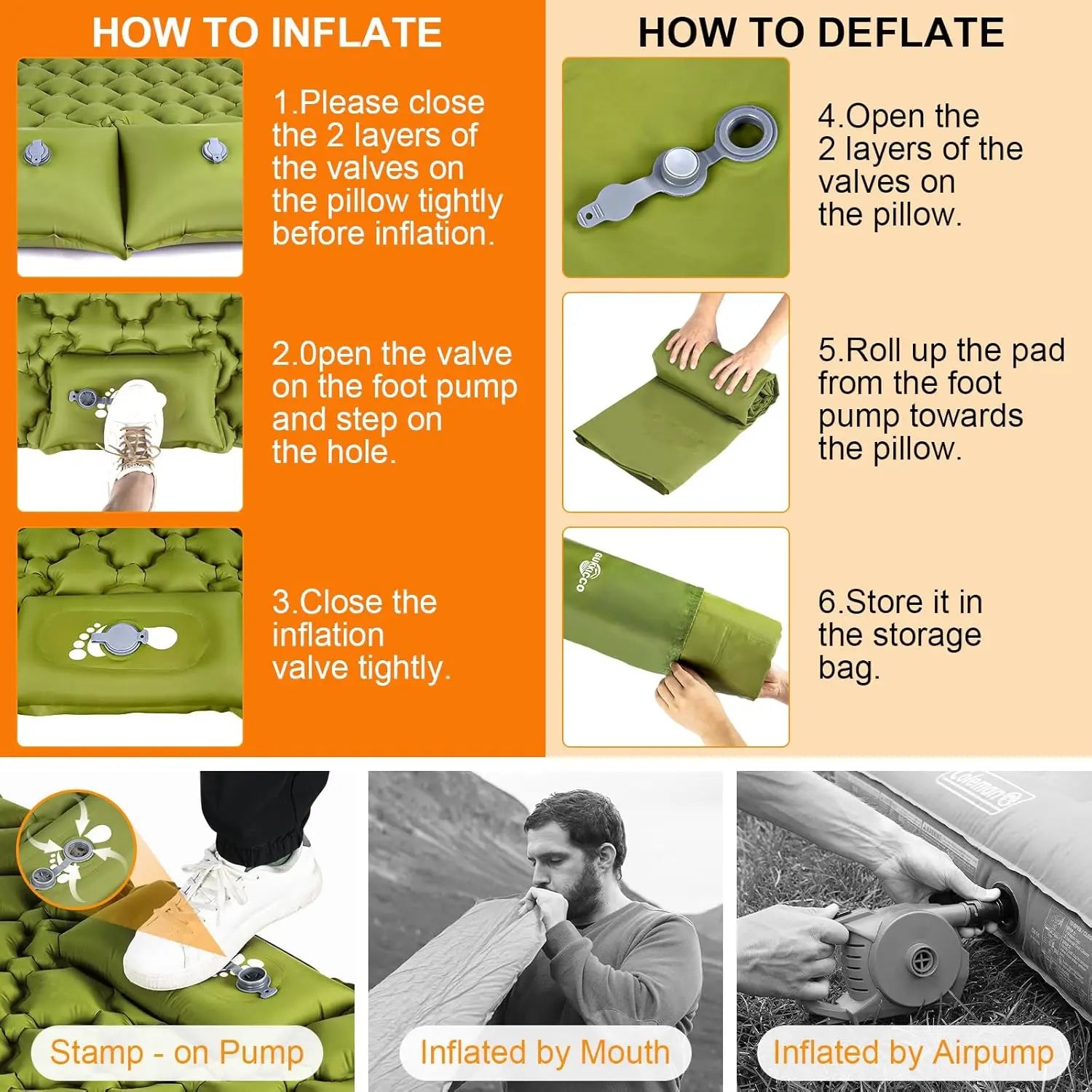 Camping Air Matt Double Sleeping Pad – Comfortable Outdoor Sleeping Solution - Image 6