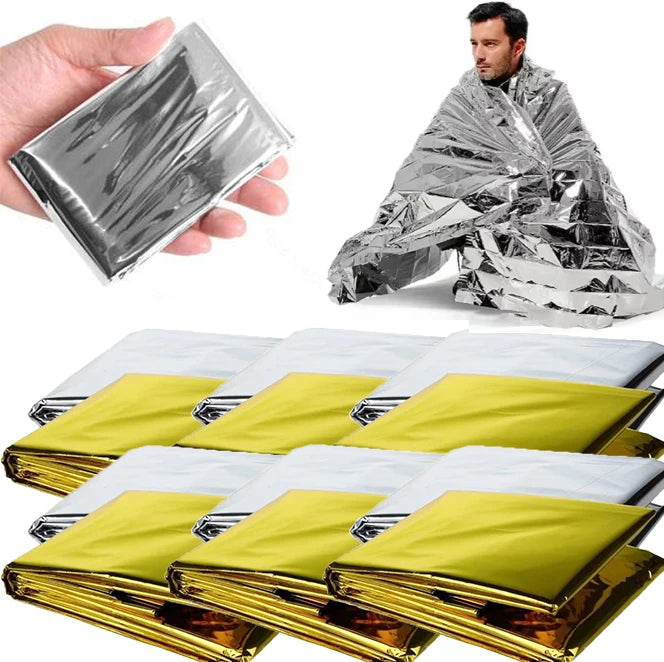 Emergency Thermal Poncho Blanket – Lightweight and Versatile Survival Gear
