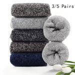 Cozy Comfort: Thick Woolen Socks for Men – Perfect for Autumn & Winter