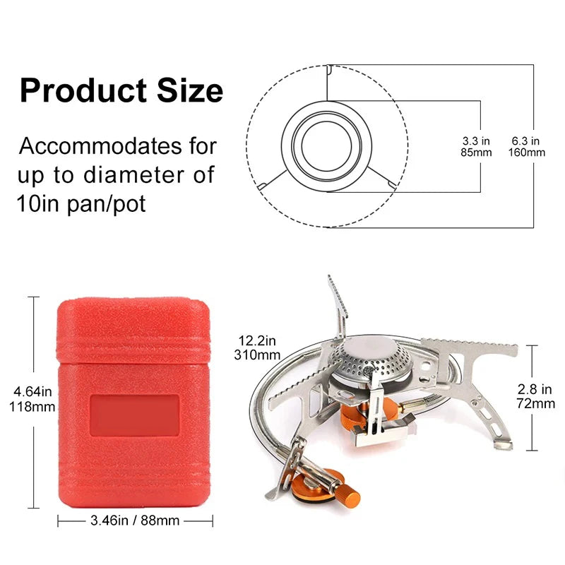 Portable Folding Camping Gas Stove – Perfect for Outdoor Adventures - Image 4