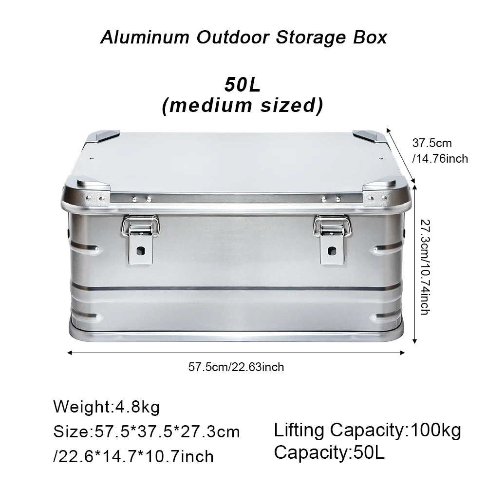 30-80L Aluminum Alloy Large Capacity Storage Box for Outdoor Adventures - Image 8