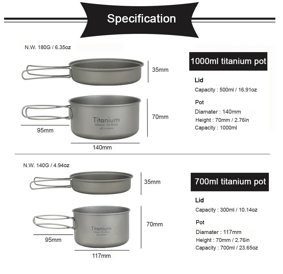 APG Ultralight Titanium Pan and Bowl Set – Perfect Cookware for Outdoor Enthusiasts - Image 3