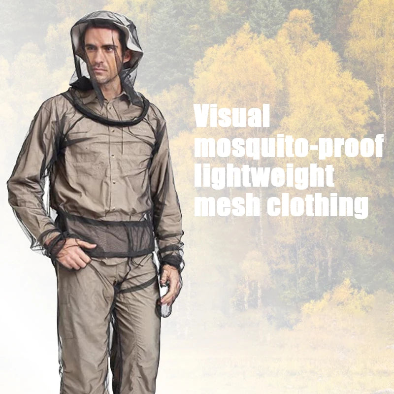 Mesh Hooded Mosquito-Proof Suit – Ultimate Outdoor Insect Protection - Image 2