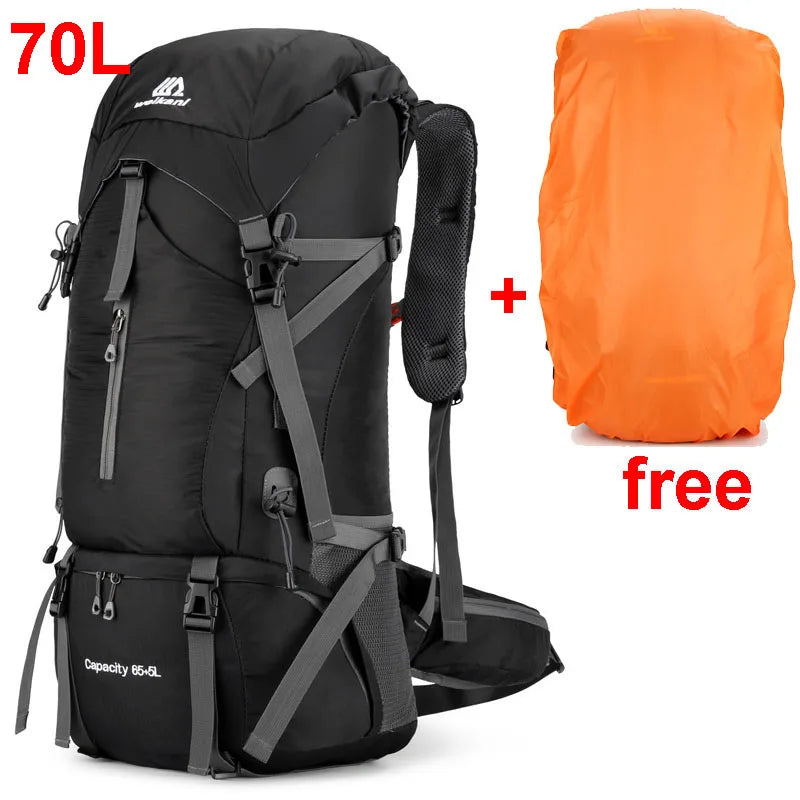 70L Nylon Camping Backpack – Durable Travel Bag for Outdoor Adventures - Image 10