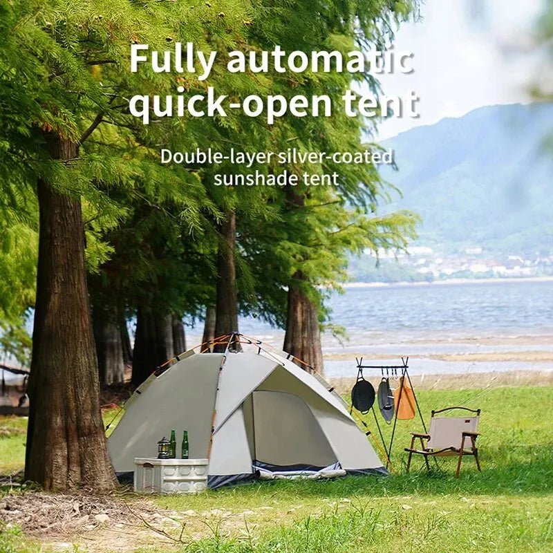 Outdoor Folding Tent – Quick Setup for 3-4 People, Perfect for Camping