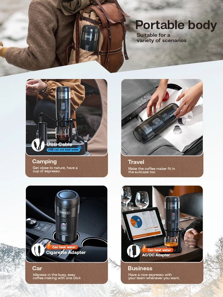 HiBREW Portable Coffee Machine – Your On-the-Go Espresso Solution - Image 3