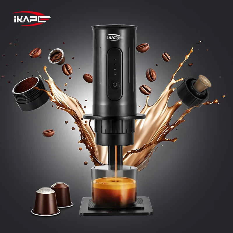IKAPE Espresso Portable Coffee Machine – 2-in-1 Capsule Espresso Maker - Image 2